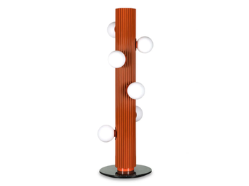 KLEOS - Lacquered metal floor lamp with marble base by ROYAL STRANGER - view 2